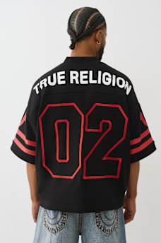 FOOTBALL KNIT BOXY JERSEY, image 2