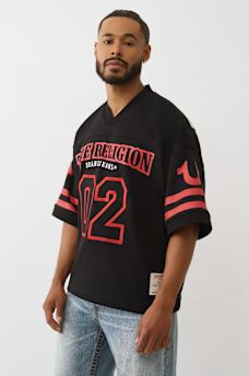 FOOTBALL KNIT BOXY JERSEY, image 3