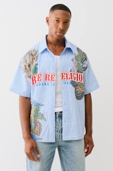 TATTOO STRIPED POPLIN SHIRT, image 2