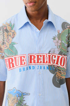 TATTOO STRIPED POPLIN SHIRT, image 4