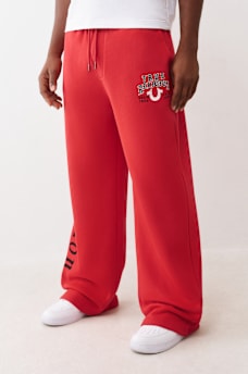 LOGO FLAG BAGGY SWEATPANT, image 1