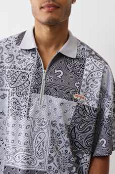 BANDANA MESH OVERSIZED POLO, image 2