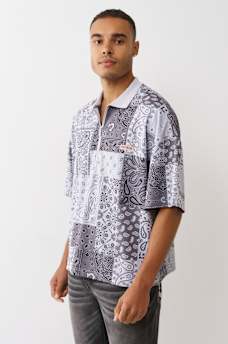 BANDANA MESH OVERSIZED POLO, image 3