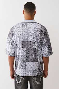 BANDANA MESH OVERSIZED POLO, image 4