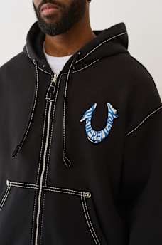 HORSESHOE PAINT BIG T ZIP HOODIE, image 2
