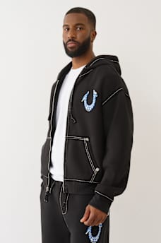 HORSESHOE PAINT BIG T ZIP HOODIE, image 4