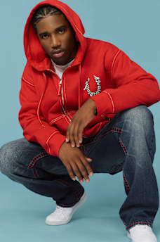 HORSESHOE PAINT BIG T ZIP HOODIE, image 2