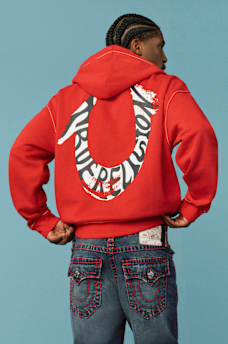 HORSESHOE PAINT BIG T ZIP HOODIE, image 1