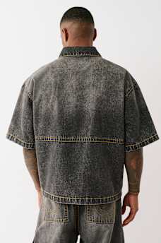 OVERSIZED BIG T ZIP-UP WORKWEAR SHIRT, image 5