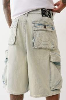 MIKEY EXAGGERATED CARGO BAGGY AF SHORT, image 2
