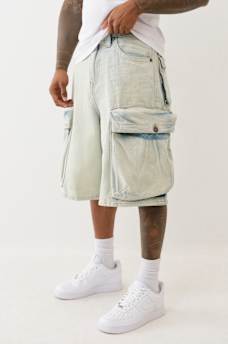MIKEY EXAGGERATED CARGO BAGGY AF SHORT, image 1