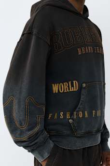 BIG T BOXY WASHED HOODIE, image 4