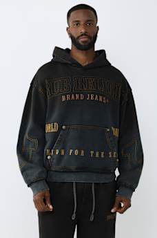 BIG T BOXY WASHED HOODIE, image 1