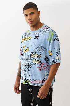 BOXY GRAFFITI GRAPHIC TEE, image 3