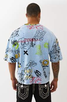 BOXY GRAFFITI GRAPHIC TEE, image 5