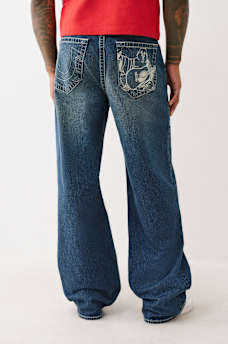VINNY EMBROIDERED BUDDHA POCKET ULTRA BAGGY JEAN, image 2