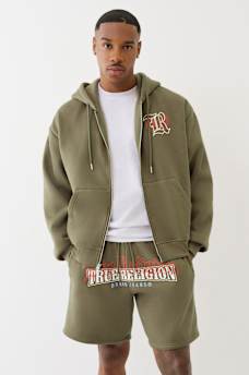 MULTI LOGO PRINT ZIP HOODIE, image 2