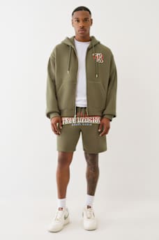 MULTI LOGO PRINT ZIP HOODIE, image 6