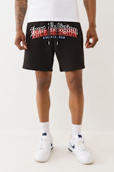 MULTI LOGO PRINT SWEATSHORT, image 1
