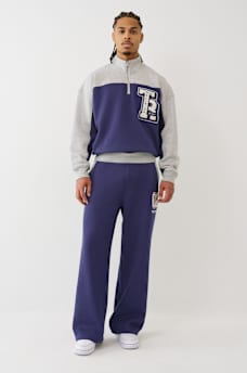 COLOR BLOCKED QUARTER ZIP PULLOVER, image 5