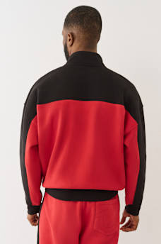 COLOR BLOCKED QUARTER ZIP PULLOVER, image 4