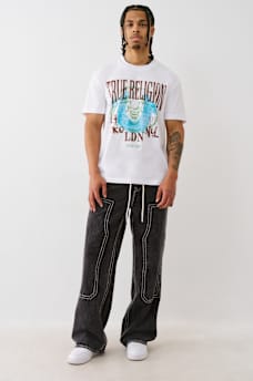 BUDDHA FACE HORSESHOE TEE, image 5