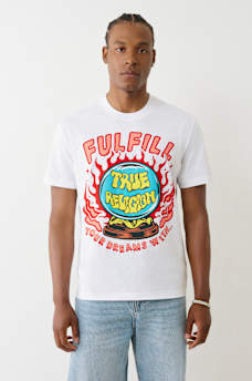  FLOCKED CRYSTAL BALL TEE, image 1