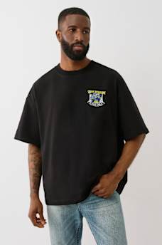 HEAVYWEIGHT DENIM GLOBE TEE, image 2