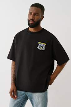 HEAVYWEIGHT DENIM GLOBE TEE, image 3