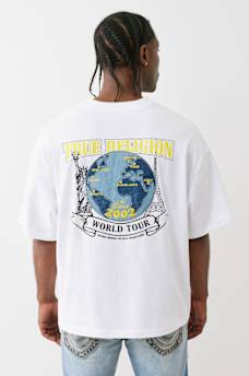 HEAVYWEIGHT DENIM GLOBE TEE, image 5