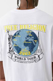 HEAVYWEIGHT DENIM GLOBE TEE, image 7