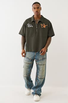 DOUBLE POCKET ZIP UP CAMP SHIRT, image 8