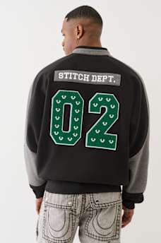  FLEECE LOGO  VARSITY SWEATER, image 2