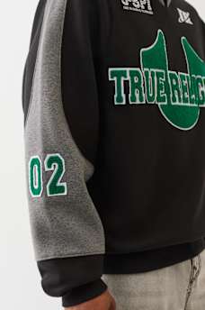  FLEECE LOGO  VARSITY SWEATER, image 5