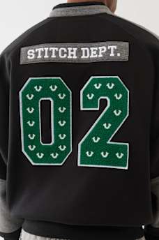  FLEECE LOGO  VARSITY SWEATER, image 6