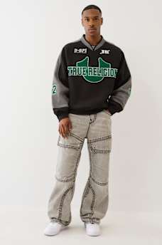  FLEECE LOGO  VARSITY SWEATER, image 7