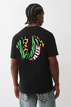 ANIMAL PRINT HORSESHOE TEE, image 1