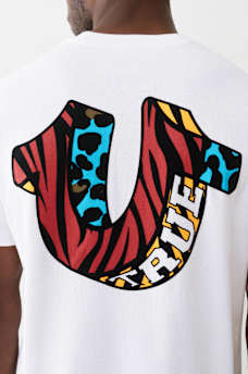 ANIMAL PRINT HORSESHOE TEE, image 1