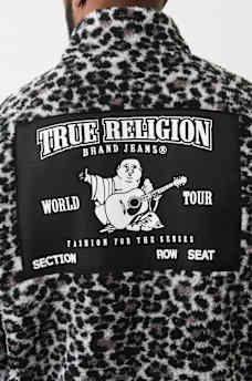 LEOPARD MOCKNECK SHERPA JACKET, image 5