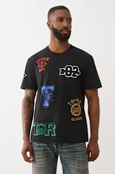EMBROIDERED UNIVERSITY LOGO TEE, image 1