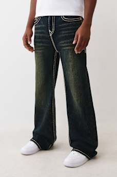 JEANS ACAMPANADOS CON COSTURAS SUPER T EXAGERADAS, image 1