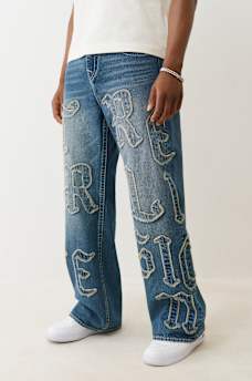 VINNY LOGO APPLIQUÉ BAGGY JEAN , image 4