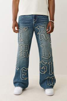 VINNY LOGO APPLIQUÉ BAGGY JEAN , image 1