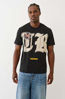 HEAVYWEIGHT TRUE BIKER LOGO TEE , image 1