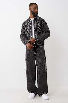 JIMMY OVERSIZED LEOPARD BIG T DENIM JACKET, image 5