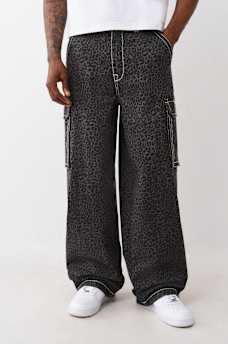 PANTALONES CARPINTEROS HOLGADOS BIG T DE LEOPARDO, image 3