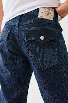 BILLY PRINTED STACKED BOOTCUT JEAN, image 3