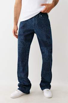BILLY PRINTED STACKED BOOTCUT JEAN, image 1
