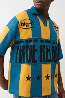 OVERSIZED STRIPED JERSEY PULLOVER, image 4
