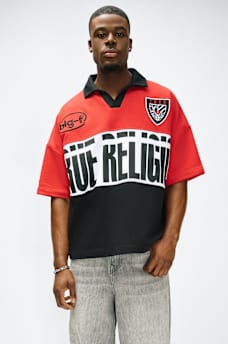 OVERSIZED JERSEY POLO SHIRT, image 1